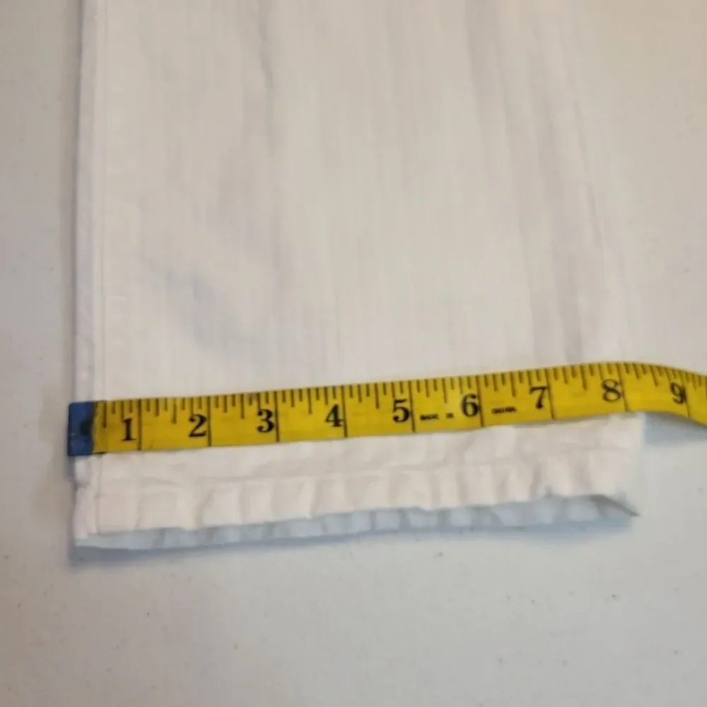 Notify Italian Men's White Straight Leg Jeans ( Tall 35